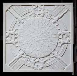 Kopie des Tierkreises von Dendarah, von der Decke der Kapelle im Tempel der Hathor, Dendarah, Ägypten, 1819